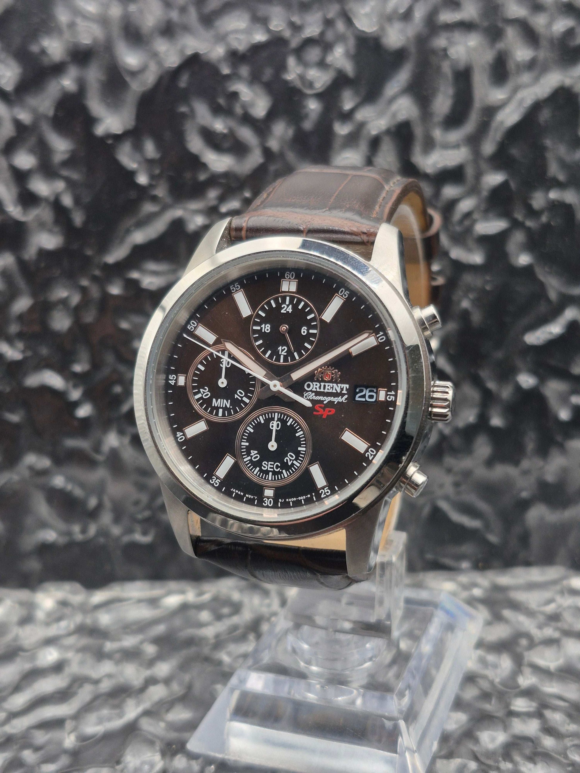 Orient SP Sports Chronograph Ref. KU00-C0-A Brown Dial Quartz FKU00005T0 - Red Robin Watches
