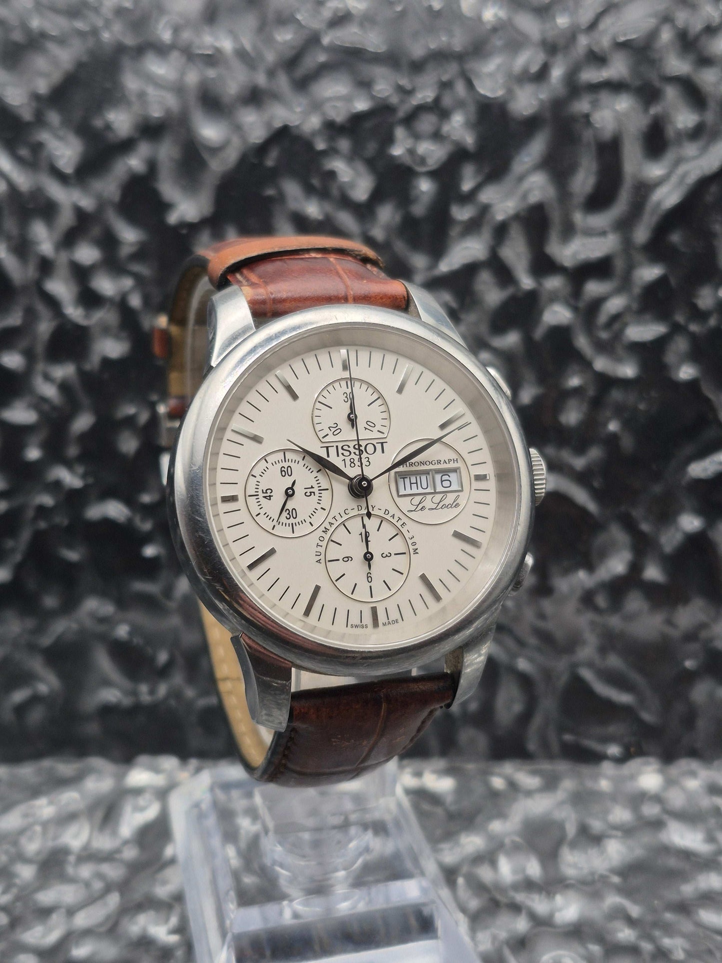 Tissot Le Locle Chronograph Ref. L168/268 Creme Dial Automatic Day Date