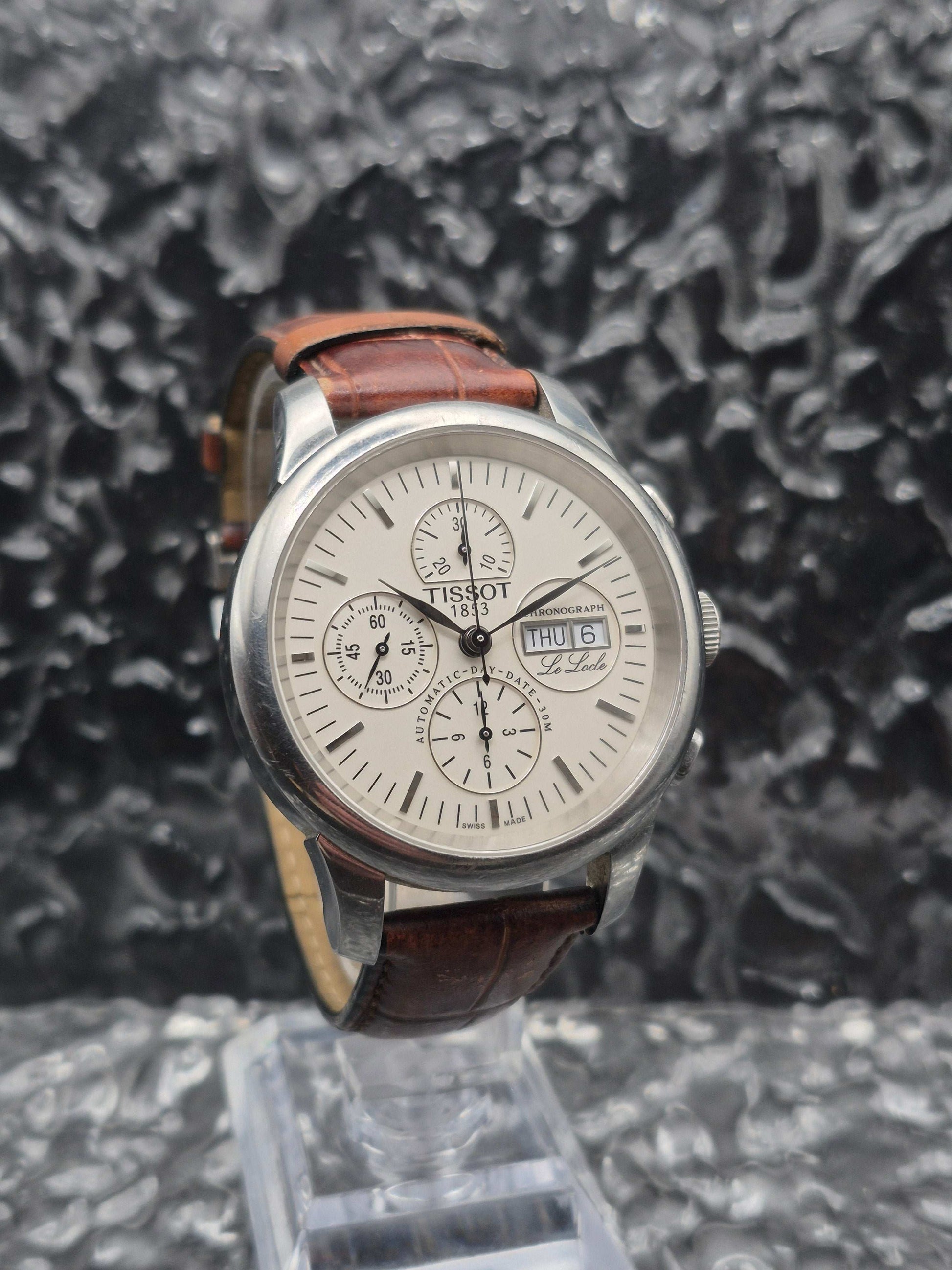 Tissot Le Locle Chronograph Ref. L168/268 Creme Dial Automatic Day Date