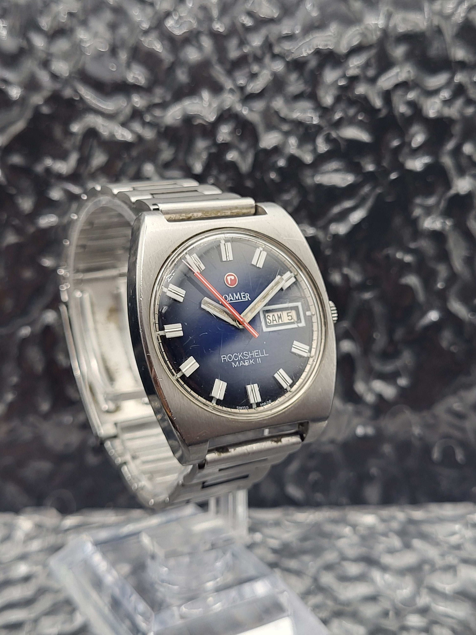 Roamer Rockshell Mark II - Mark 2 - Day Date - Blue