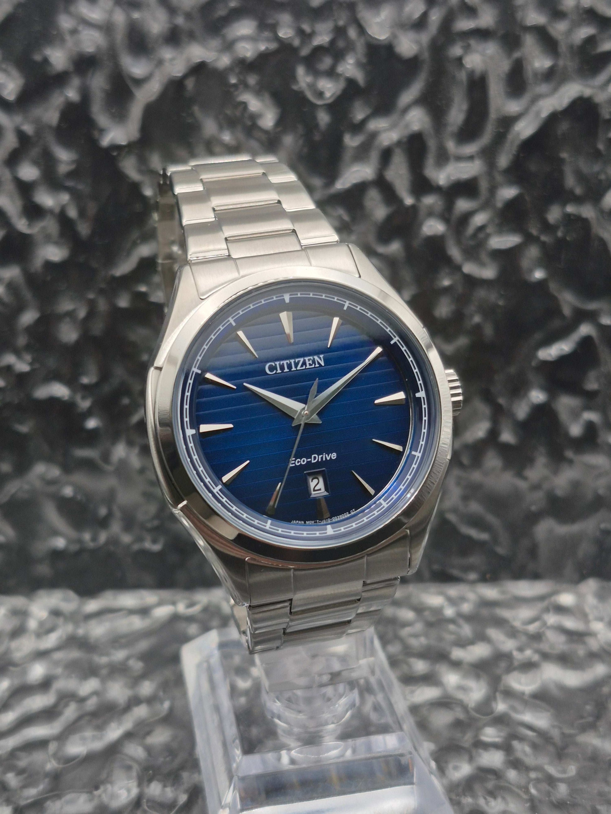 Citizen Eco-Drive Blue Dial Ref. AW1750-85L Full Set - Red Robin Watches