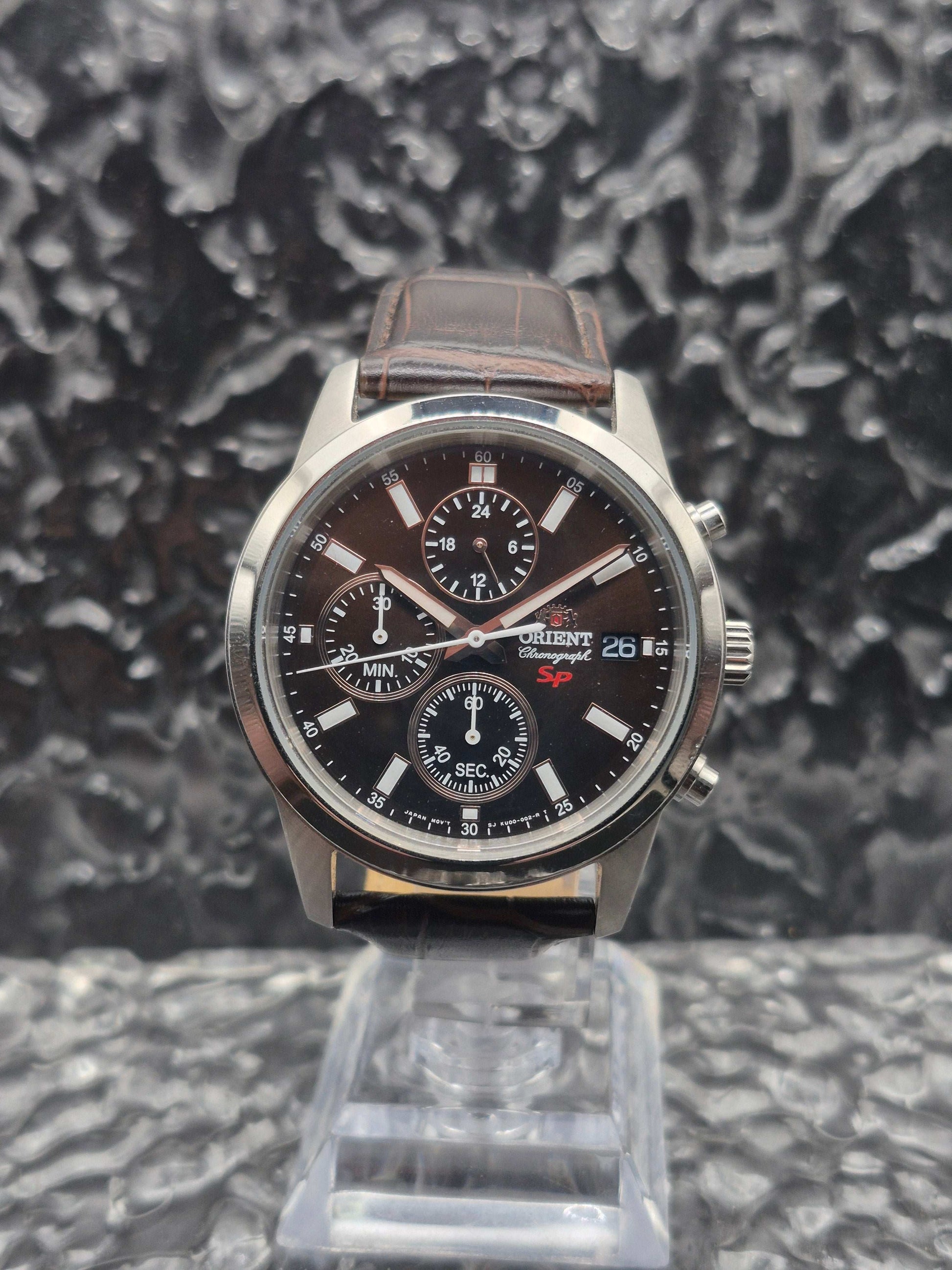 Orient SP Sports Chronograph Ref. KU00-C0-A Brown Dial Quartz FKU00005T0 - Red Robin Watches
