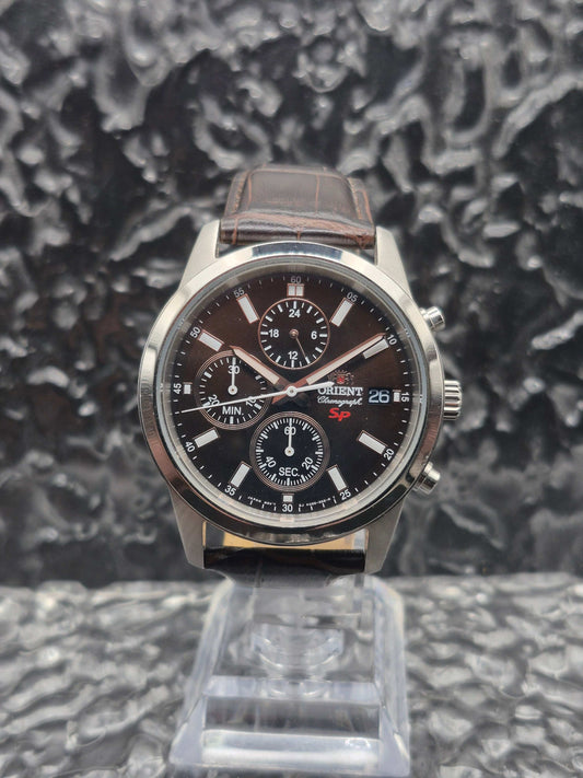 Orient SP Sports Chronograph Ref. KU00-C0-A Brown Dial Quartz FKU00005T0 - Red Robin Watches