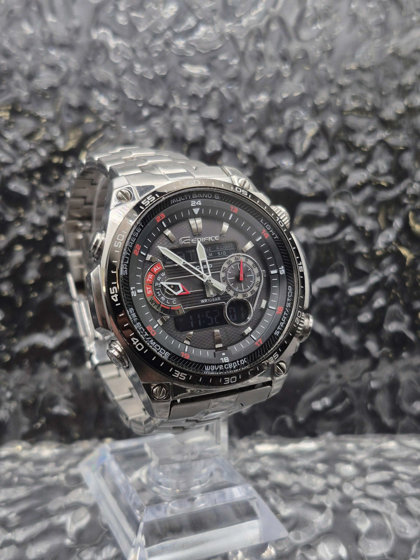 Casio Edifice Tough Solar Ref. ECW-M300E Ana-Digi Wave Ceptor - Red Robin Watches