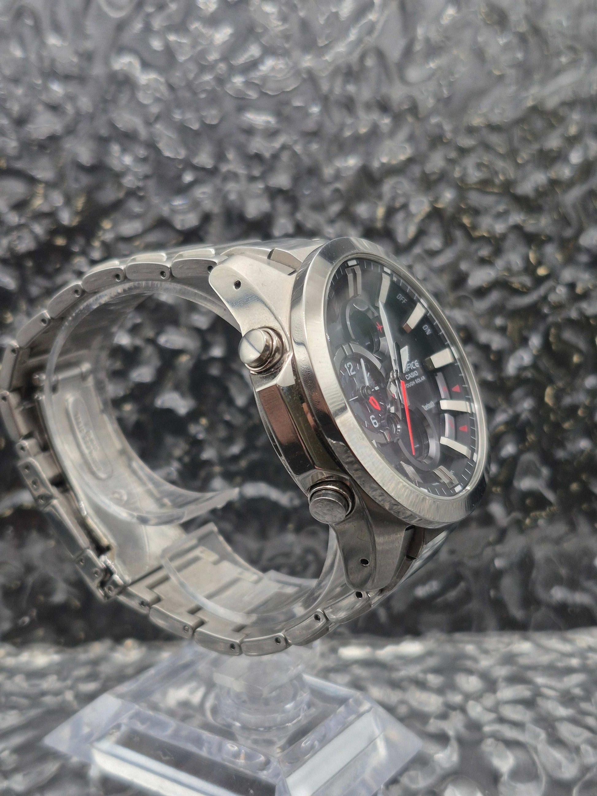 Casio Edifice Tough Solar Ref. ECB-500 Ana-Digi Bluetooth Men's - Red Robin Watches