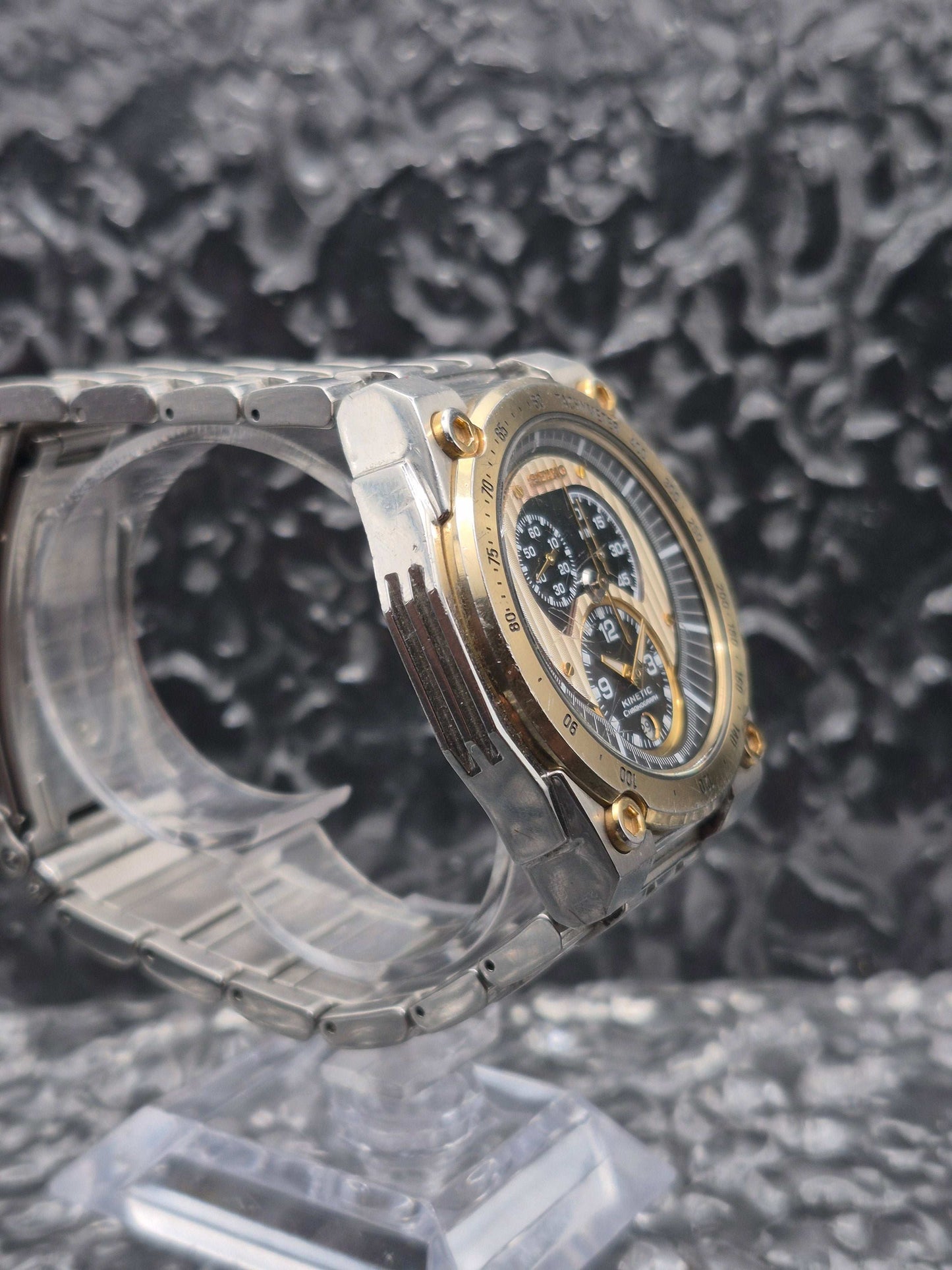 Seiko Kinetic Chronograph Ref. SNL054 - 7L22-0AV0 Two Tone