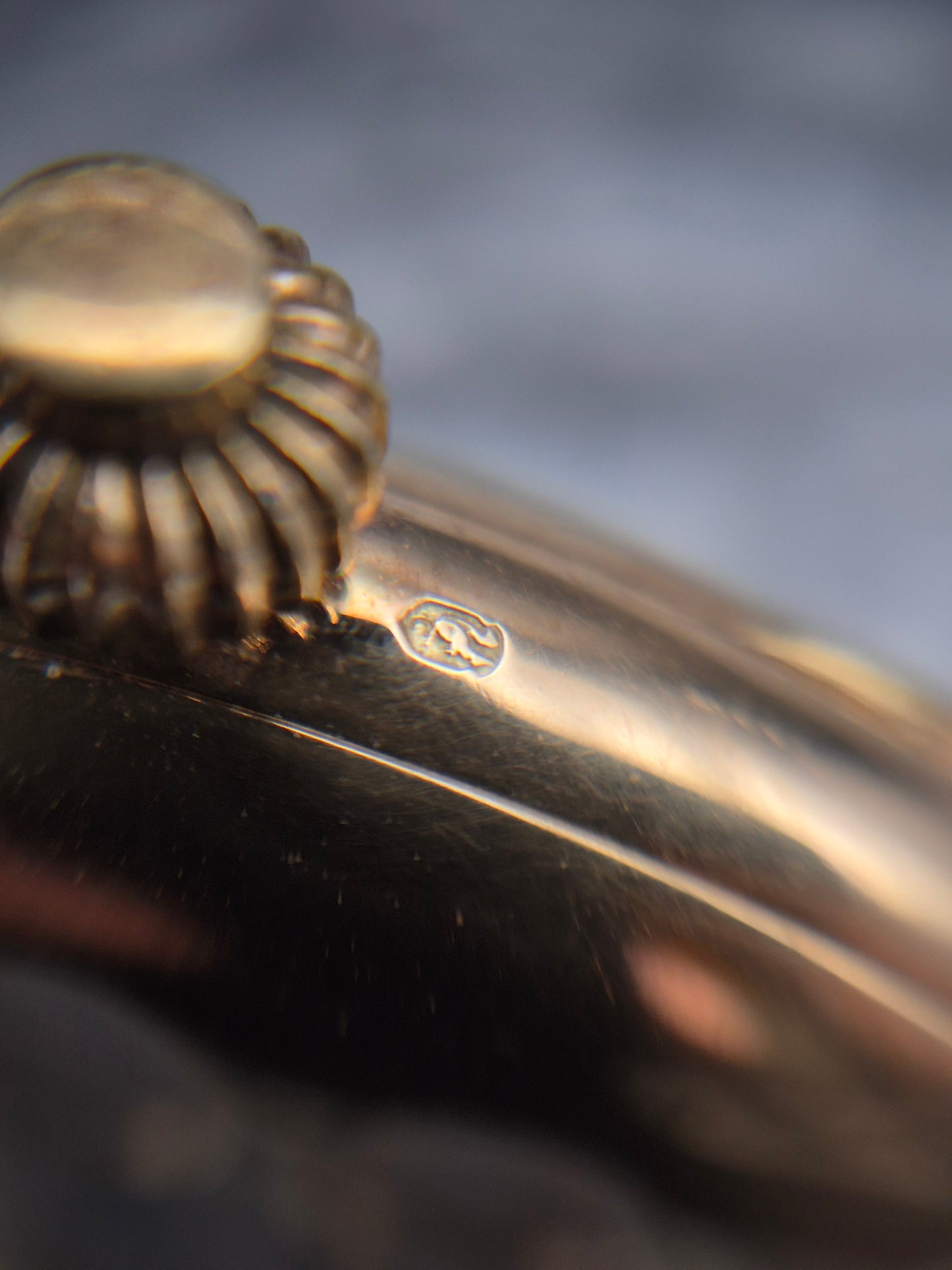 Eberhard & Co. Semi Hunter Solid 14k Yellow Gold Manual Wound Vintage