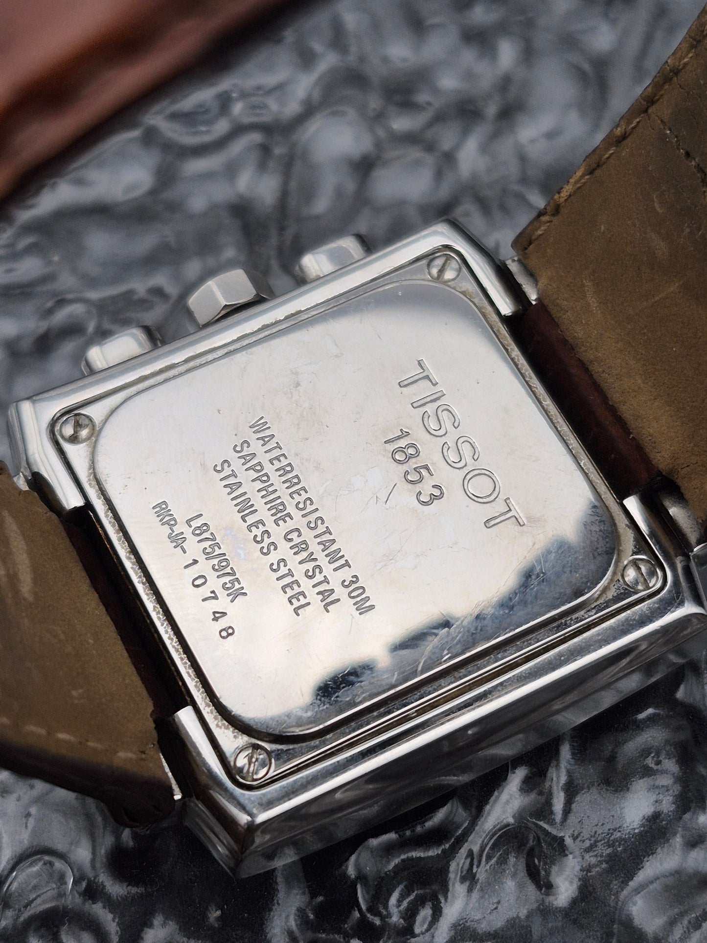 Tissot 1853 Quartz Chronograph Ref. L875/975K White Dial Swiss Made