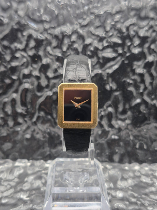 Piaget Protocole Onyx Black Dial Ref. 4154 Solid Gold - Original Buckle - Red Robin Watches