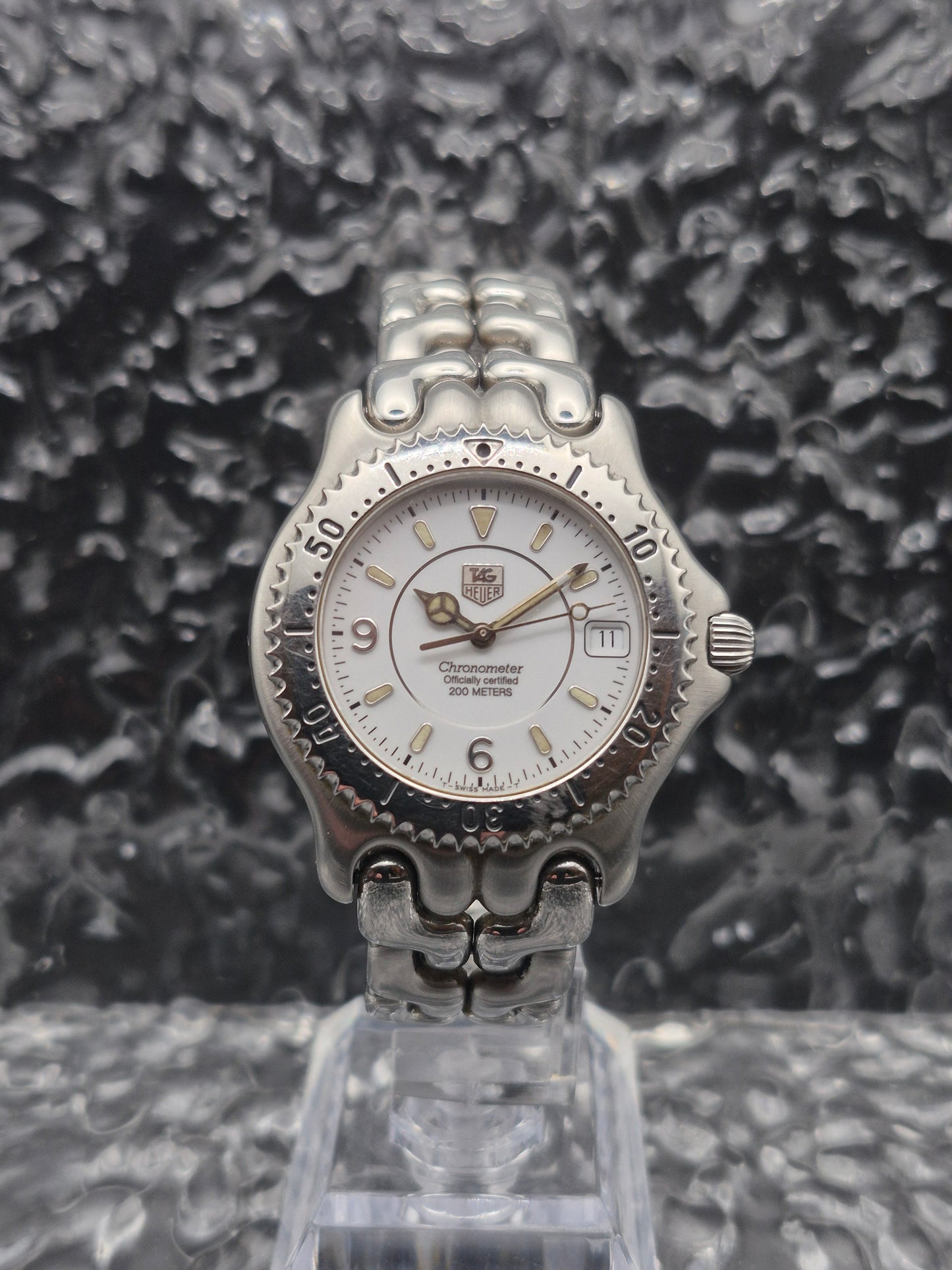 Tag Heuer S/el Ref. WG5113-PO Chronometer Automatic Vintage White Dial