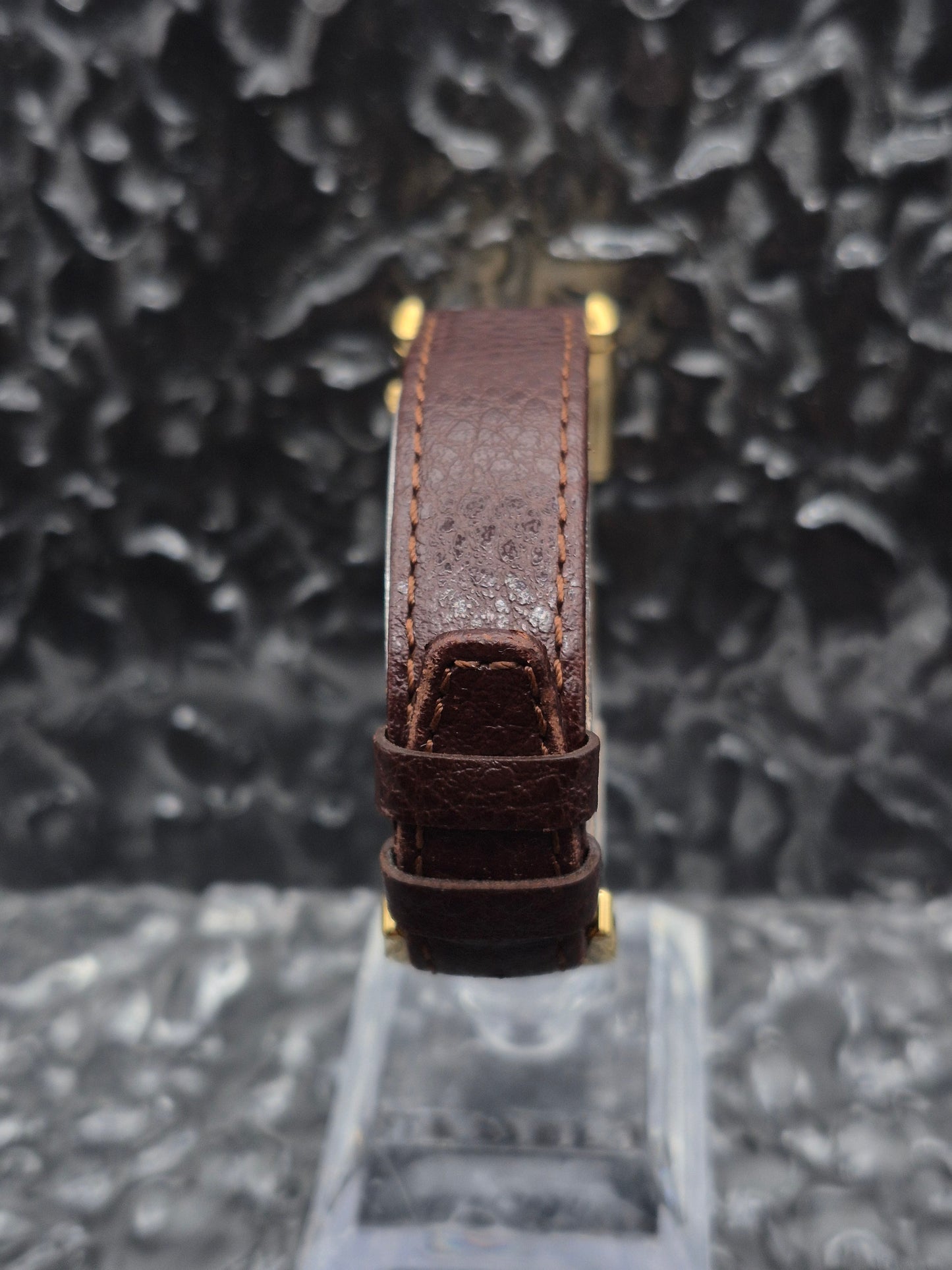 Raymond Weil Tank Ref. 9006 Trinity Dial Quartz 18K Gold Plated