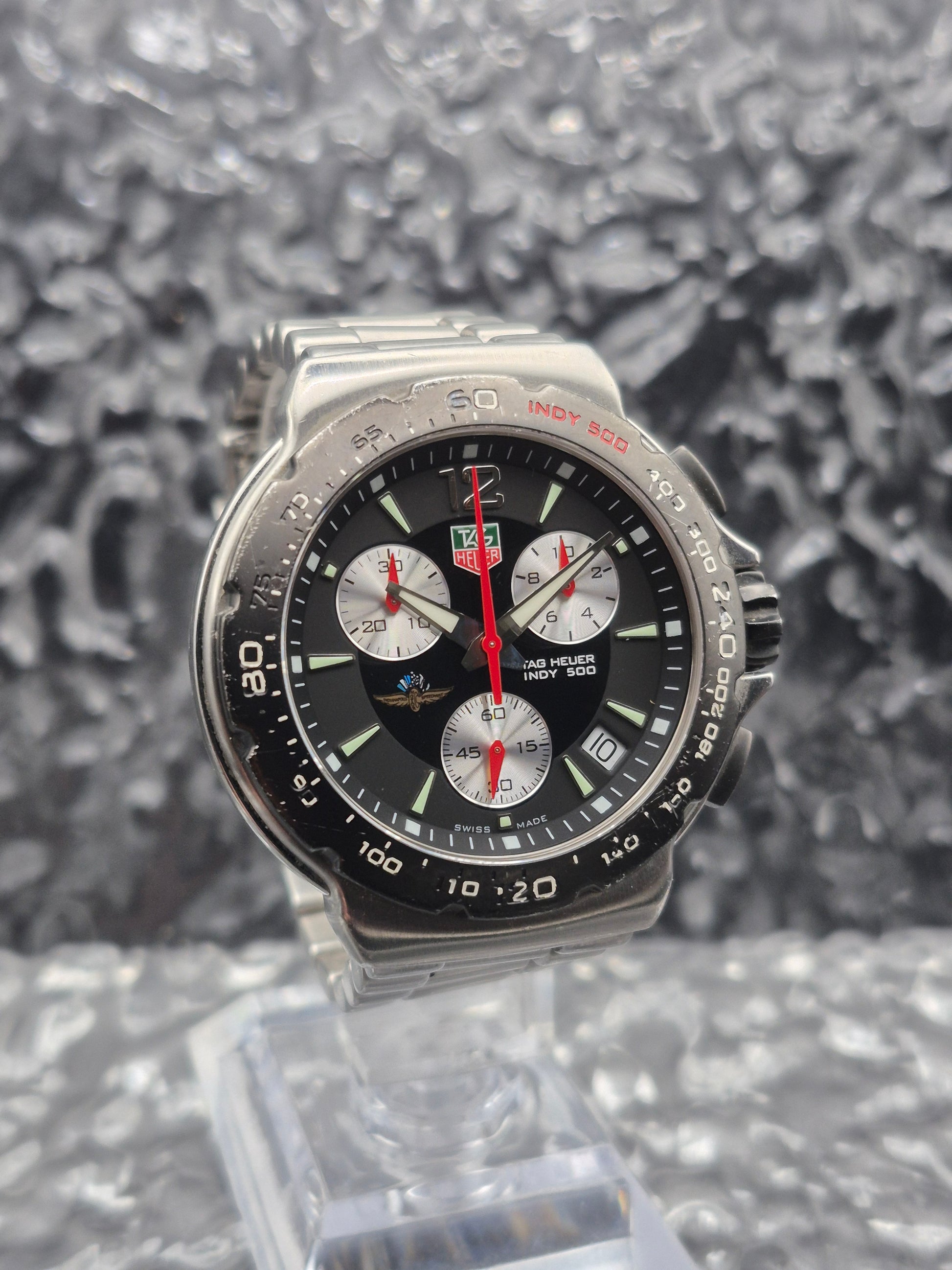 Tag Heuer Indy 500 Chronograph Ref. CAC111A Vintage 42mm Reversed Panda - Red Robin Watches