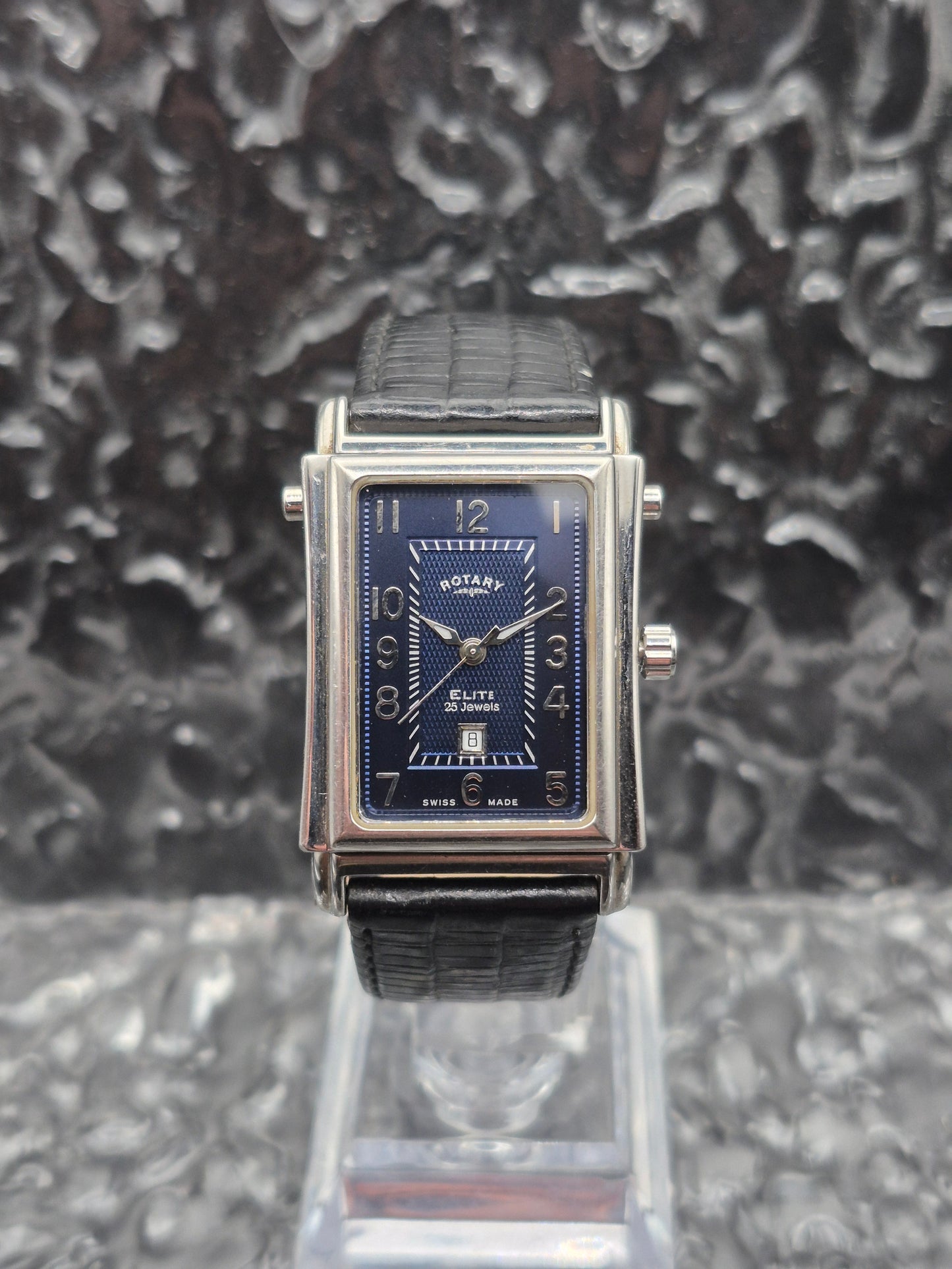Rotary Elite Reverso Tank Ref. 10729-PO:02191 Automatic Blue Dial