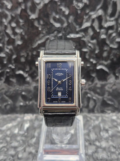 Rotary Elite Reverso Tank Ref. 10729-PO:02191 Automatic Blue Dial