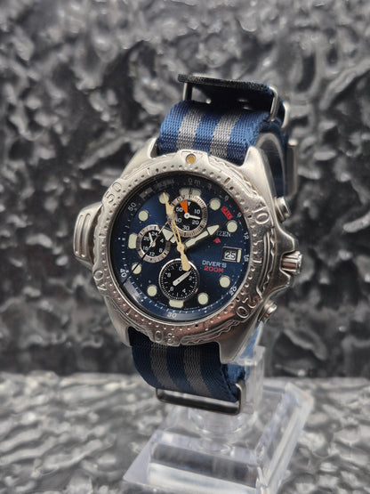 Citizen Promaster Diver Ref. 3740-E70006 Vintage Quartz Blue Dial - Red Robin Watches