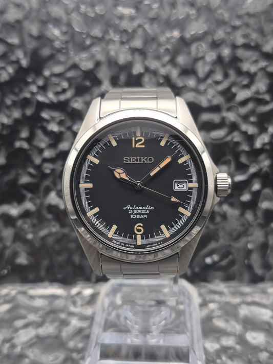 Seiko x TiCTAC Limited Edition Ref. SZSB006 - 4R35-02R0 Full Set Black Dial