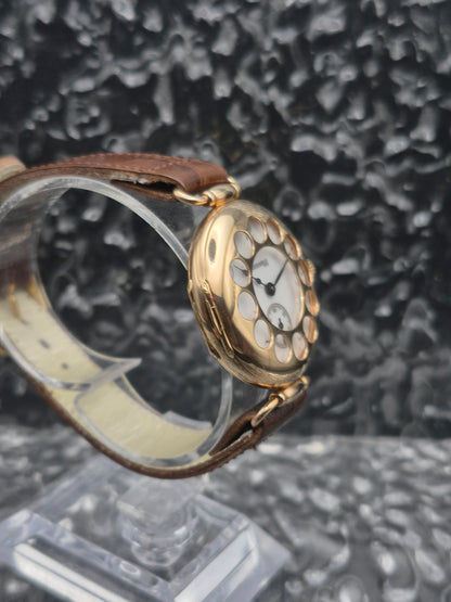 Eberhard & Co. Semi Hunter Solid 14k Yellow Gold Manual Wound Vintage