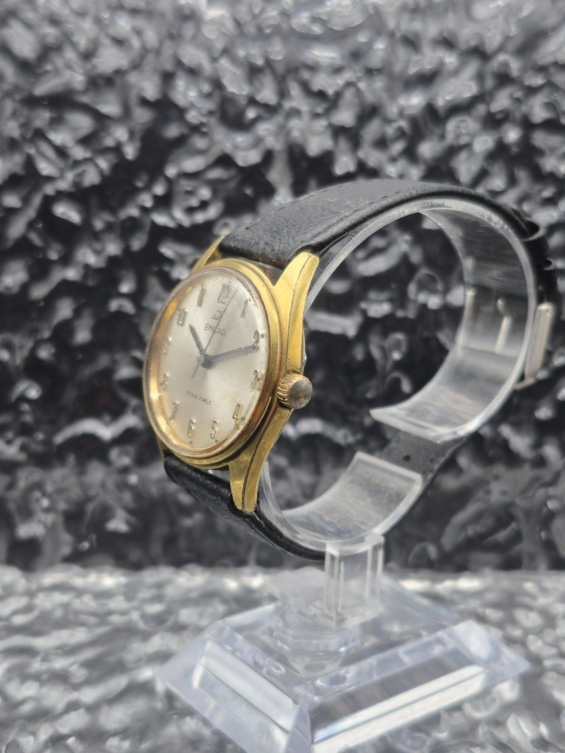 Enicar Ocean Pearl Star Jewels Ref. 140-09-05 Mechanical Manual Gold Tone - Red Robin Watches