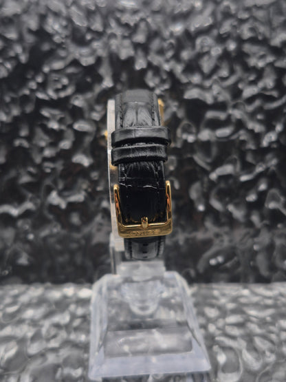 Seiko Gold Tone Quartz Tank Ref. 4N30-00H0 Roman Numerals Ladies