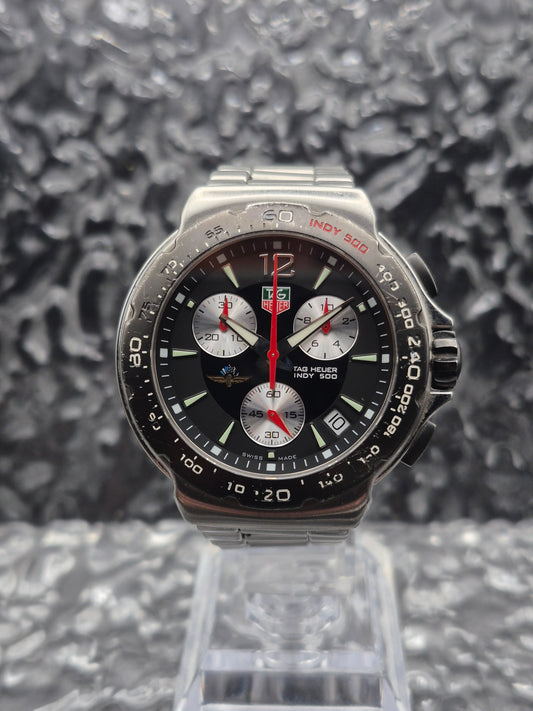Tag Heuer Indy 500 Chronograph Ref. CAC111A Vintage 42mm Reversed Panda - Red Robin Watches