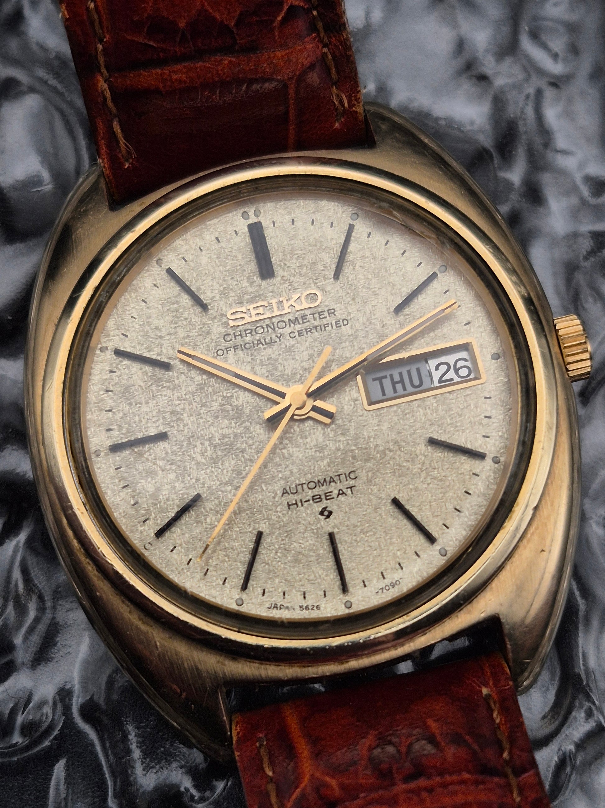 Seiko Chronometer Hi-Beat Ref. 5626-7090 Day Date - Export Model - Red Robin Watches