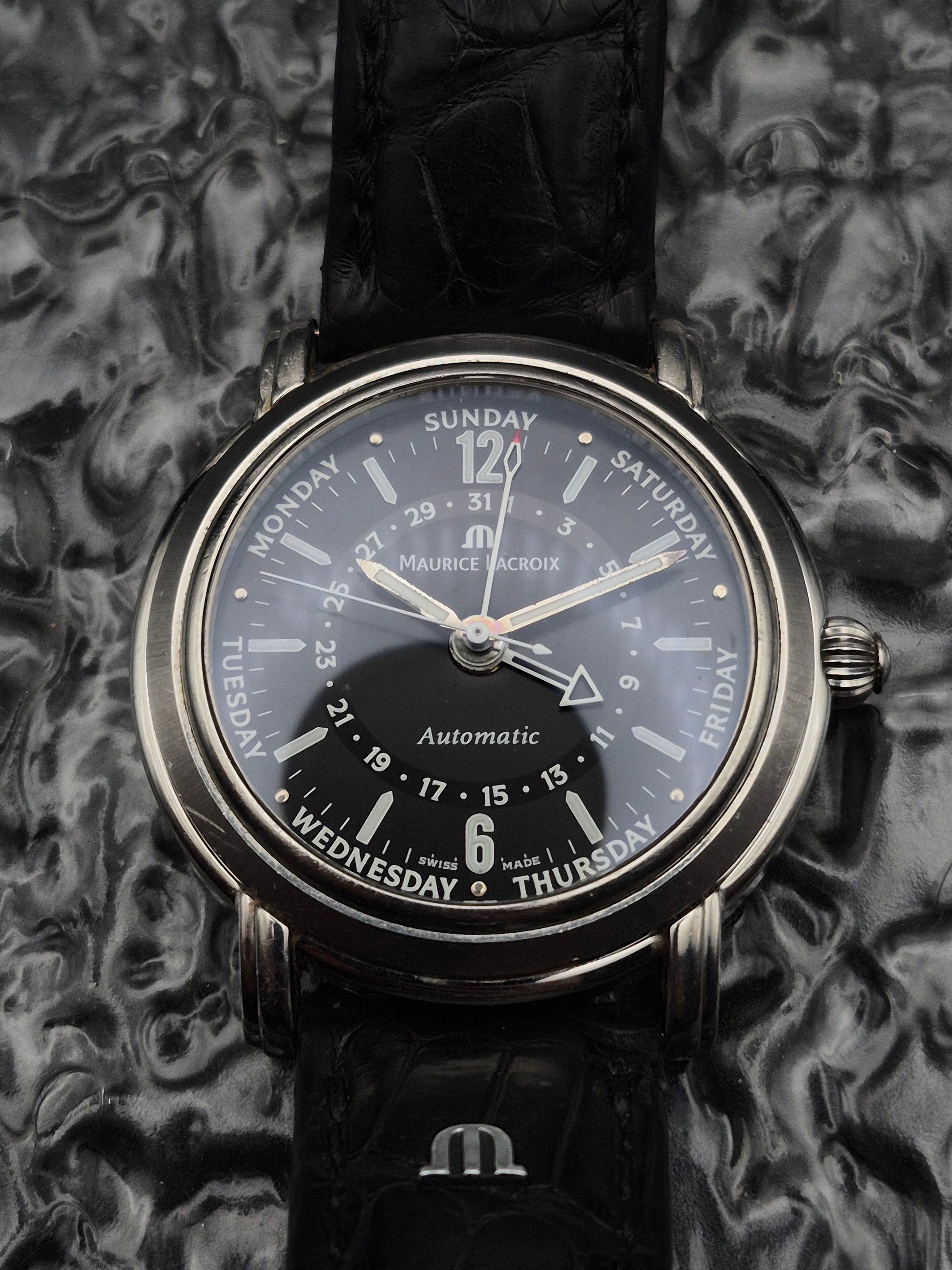 Maurice Lacroix Masterpiece 'Clinq Aiguilles' Ref. 27857 Automatic Pointer Date - Red Robin Watches