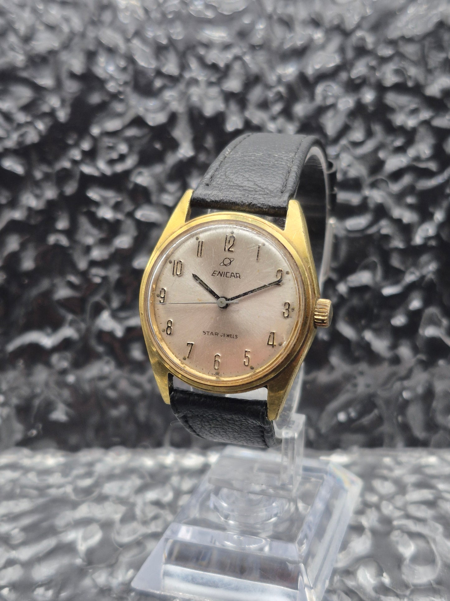 Enicar Ocean Pearl Star Jewels Ref. 140-09-05 Mechanical Manual Gold Tone - Red Robin Watches