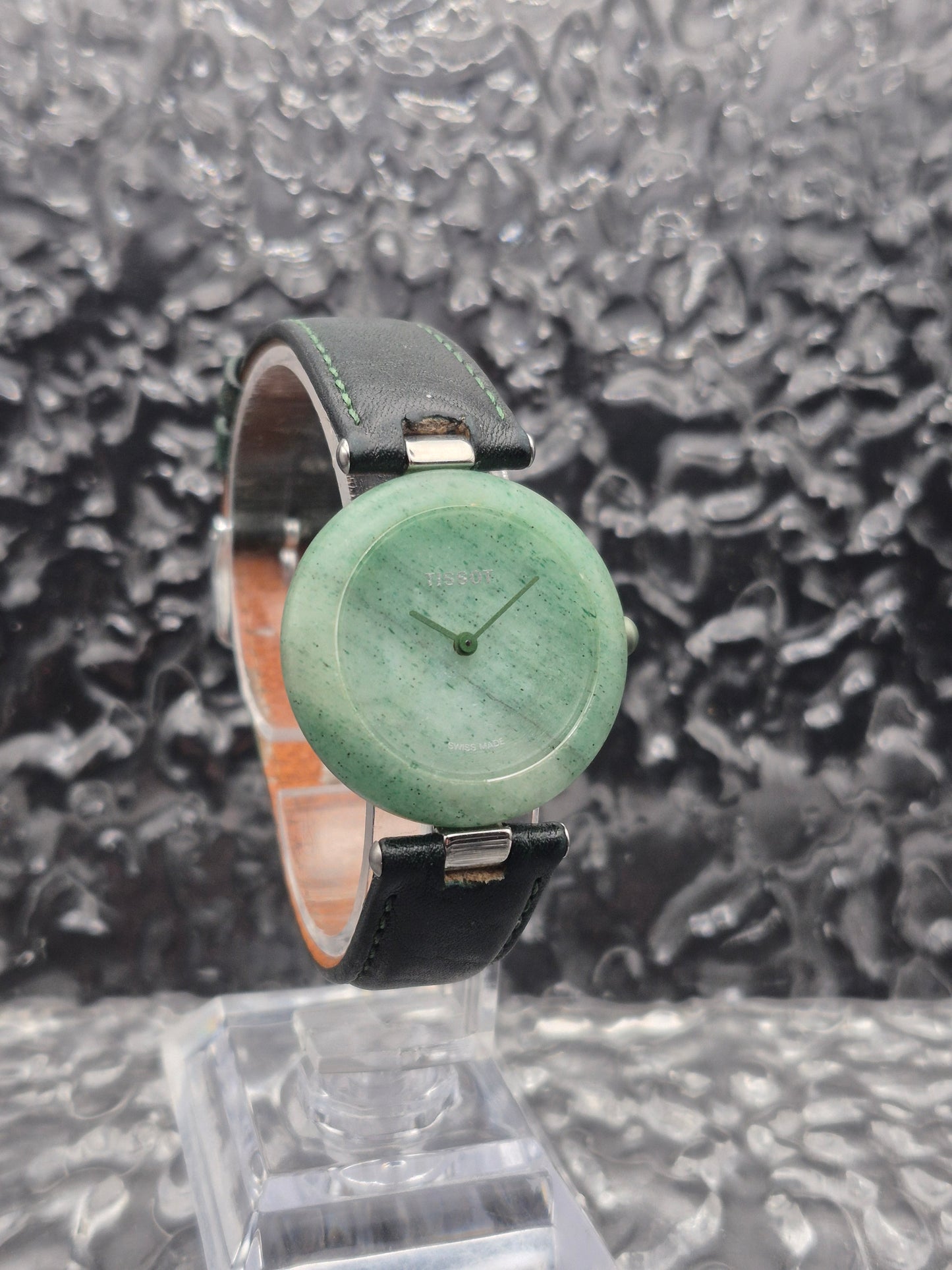 Tissot Rockwatch Ref. R150 Green Stone Unisex Watch With Box