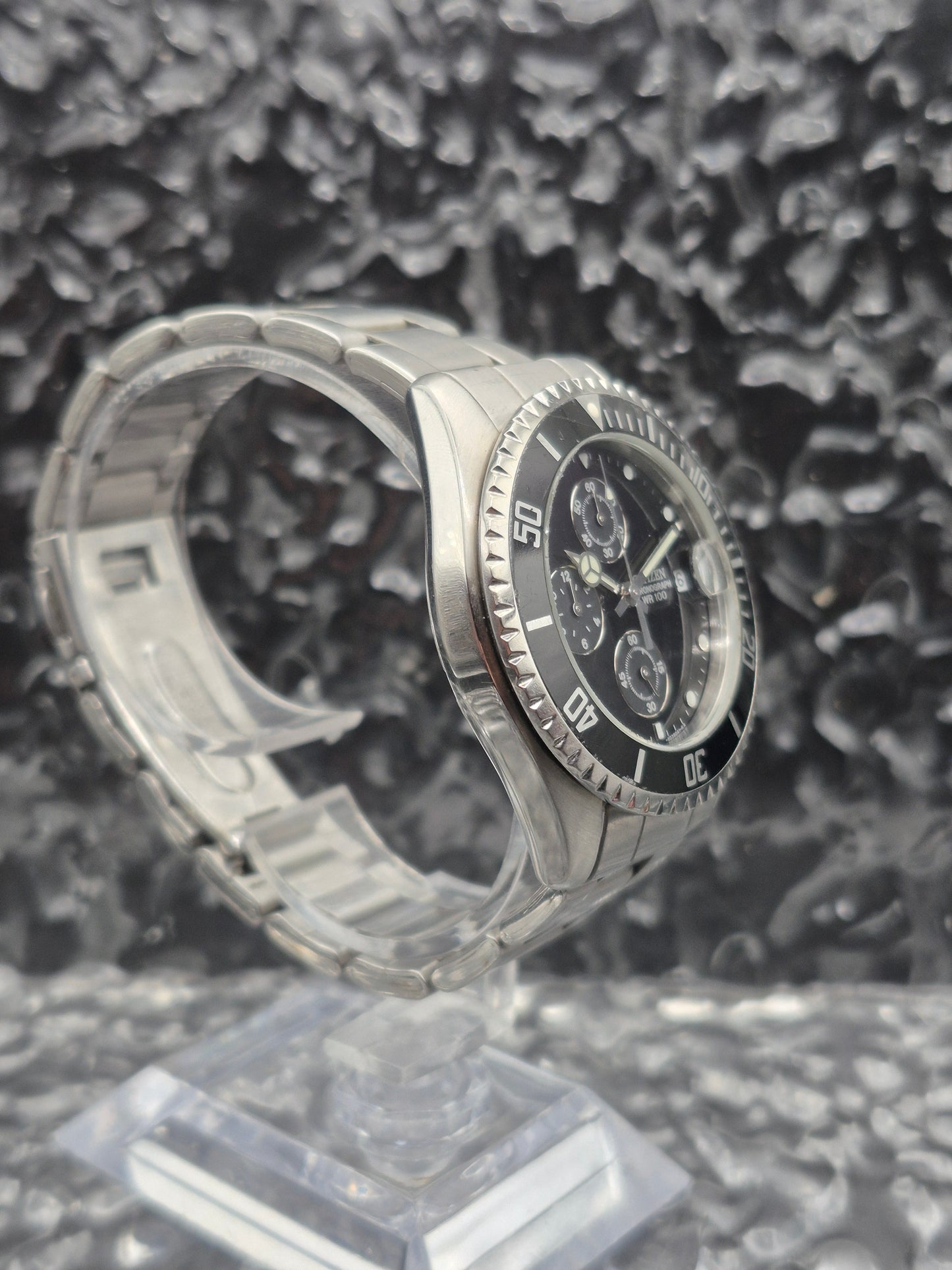 Citizen Quartz Chronograph Submariner Ref. AN3300-52E Diver Style