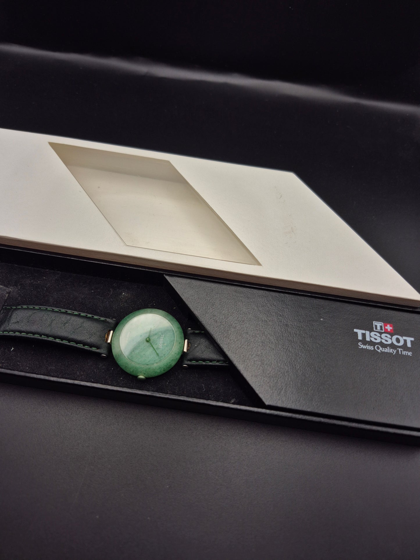 Tissot Rockwatch Ref. R150 Green Stone Unisex Watch With Box