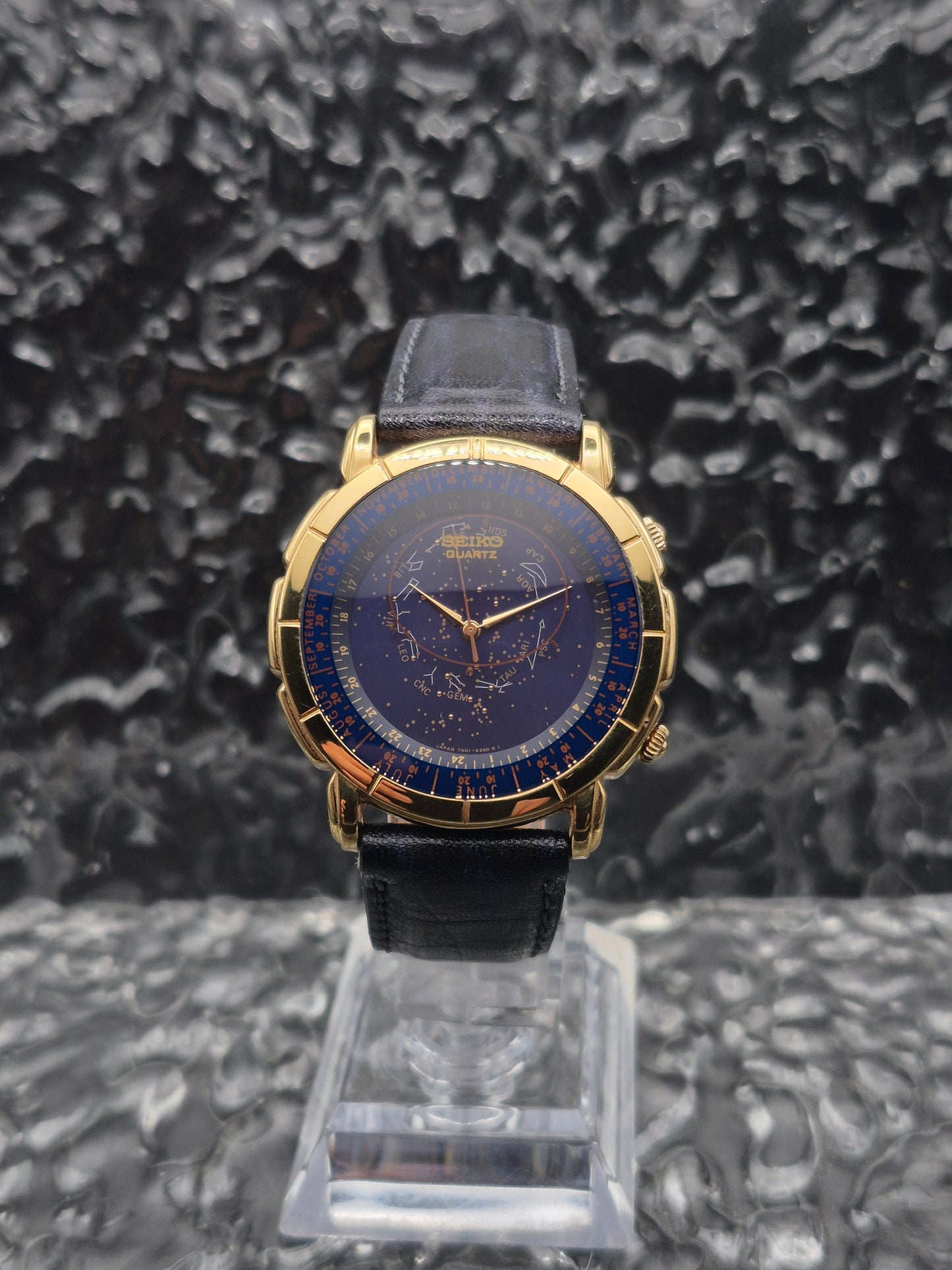 Seiko Constellation Quartz Watch Ref. 7N01-6290 Zodiac Signs