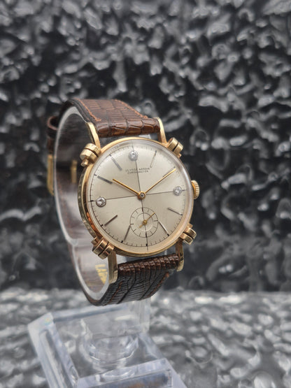 Ulysse Nardin Chronometer Sector Dial 14k Yellow Gold Diamond Set