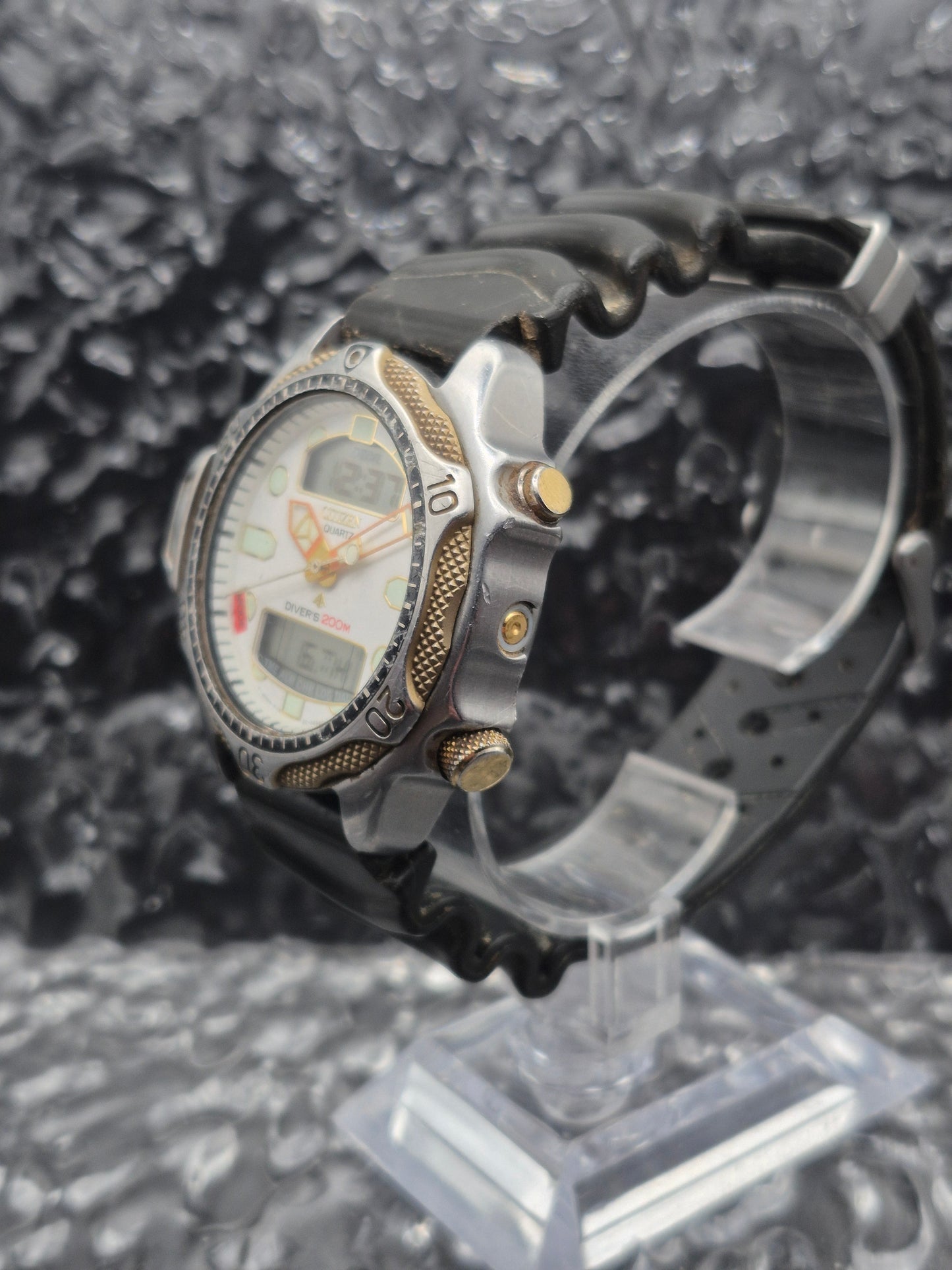 Citizen Promaster Diver Ref. C500-E80397 White Dial Ana-Digi Chronograph - Red Robin Watches