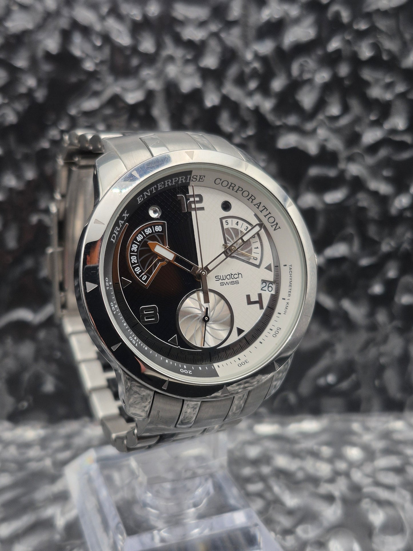 Swatch James Bond Special Hugo Drax Moonraker Ref. YRS410G Chronograph