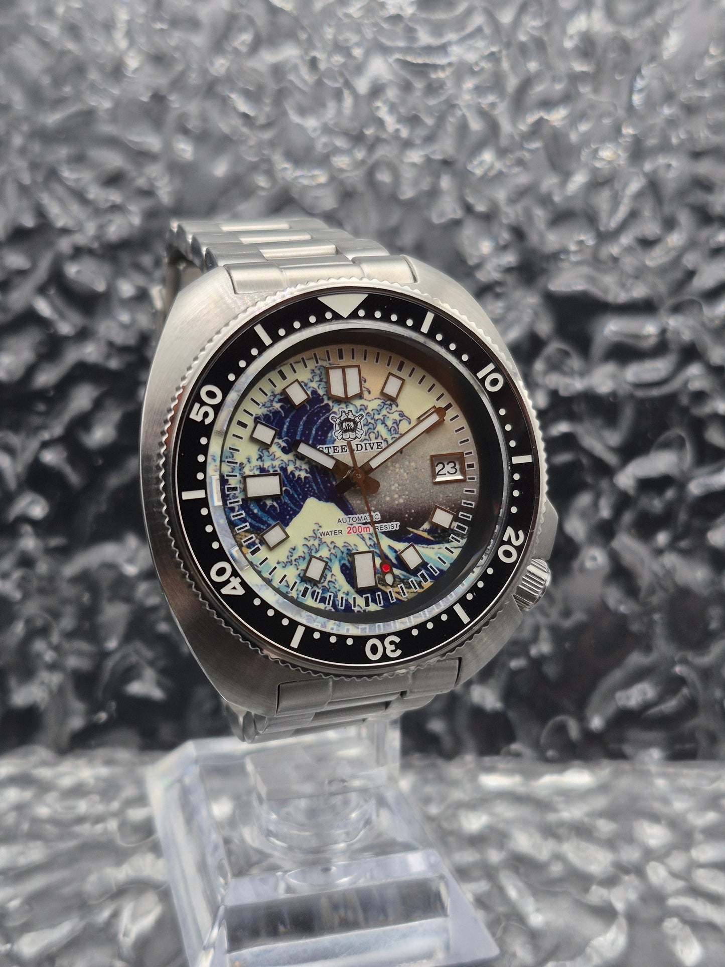 Steeldive Willard 'Kanagawa Wave' Ref. SD1970 Full Set Automatic NH35 Movement