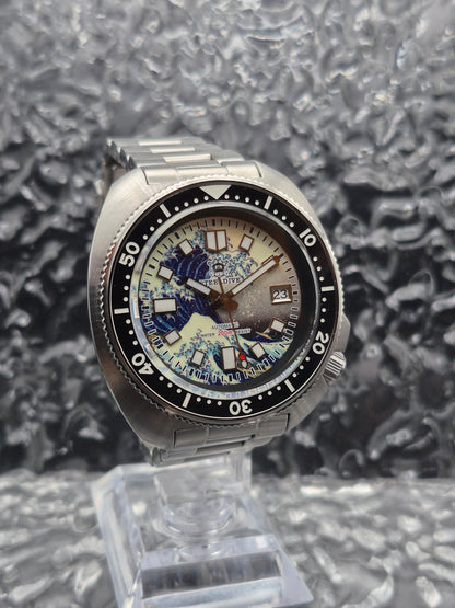 Steeldive Willard 'Kanagawa Wave' Ref. SD1970 Full Set Automatic NH35 Movement