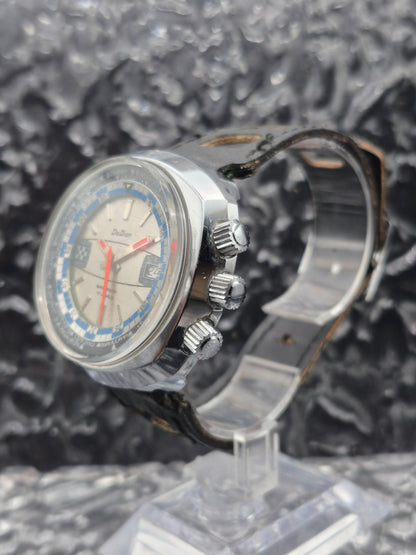 DeDion World Timer Manual Wound Date Rotating Inner Bezel - Red Robin Watches