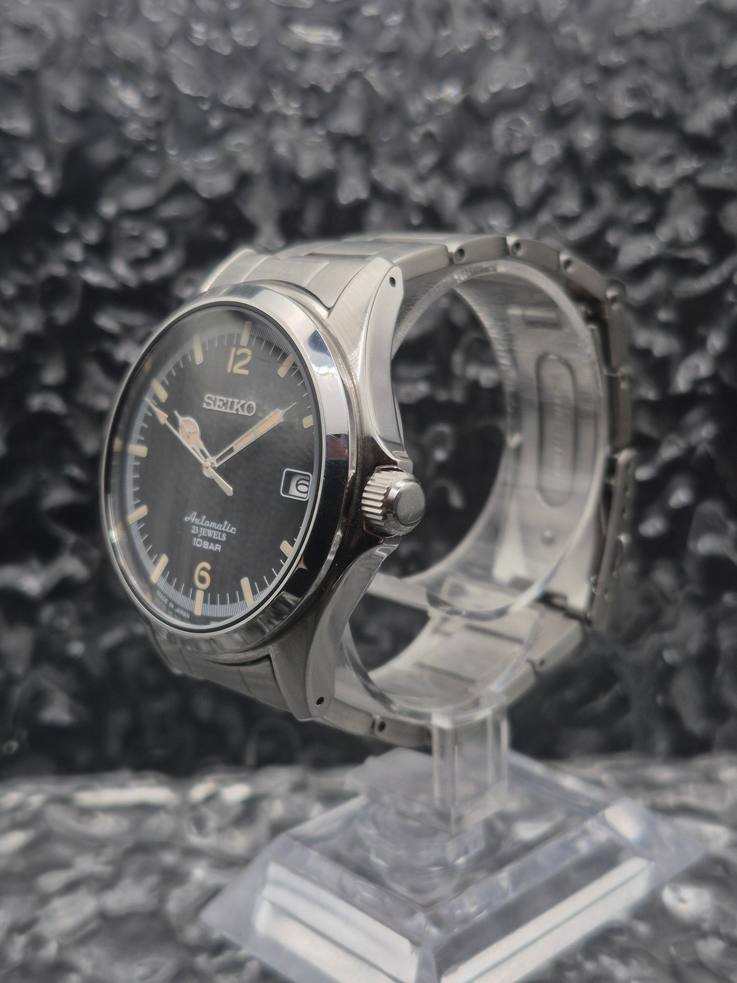 Seiko x TiCTAC Limited Edition Ref. SZSB006 - 4R35-02R0 Full Set Black Dial