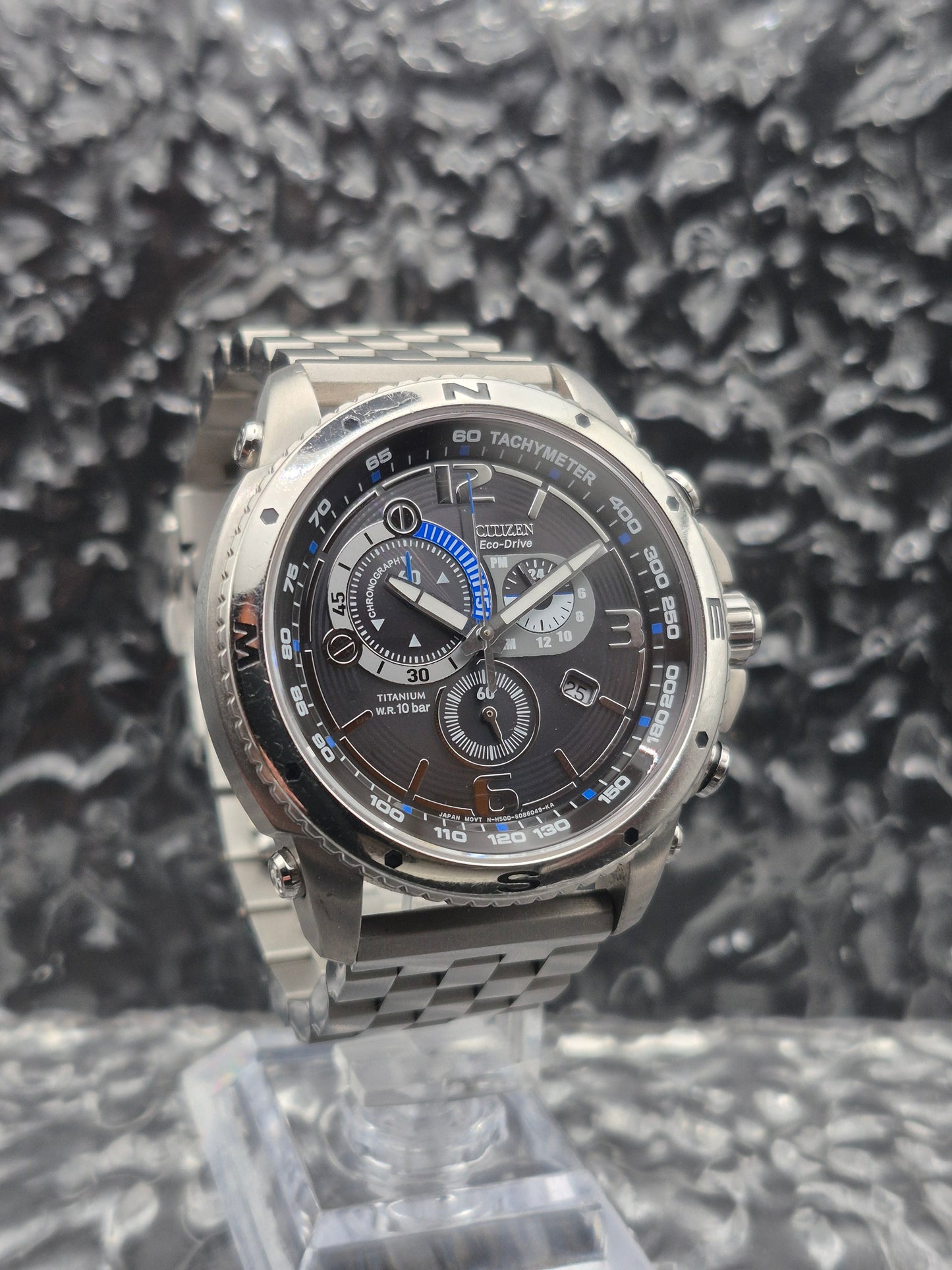 Citizen Marinaut Eco-Drive Chronograph Ref. AT0761-08E Sapphire Titanium