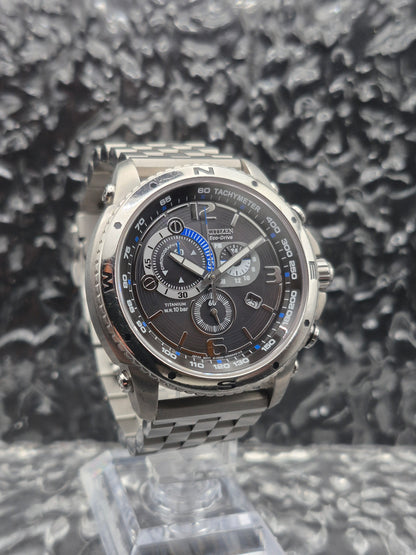 Citizen Marinaut Eco-Drive Chronograph Ref. AT0761-08E Sapphire Titanium