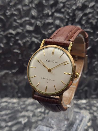 Seiko Cronos - Diashock 23j - Manual - Goudkleurig