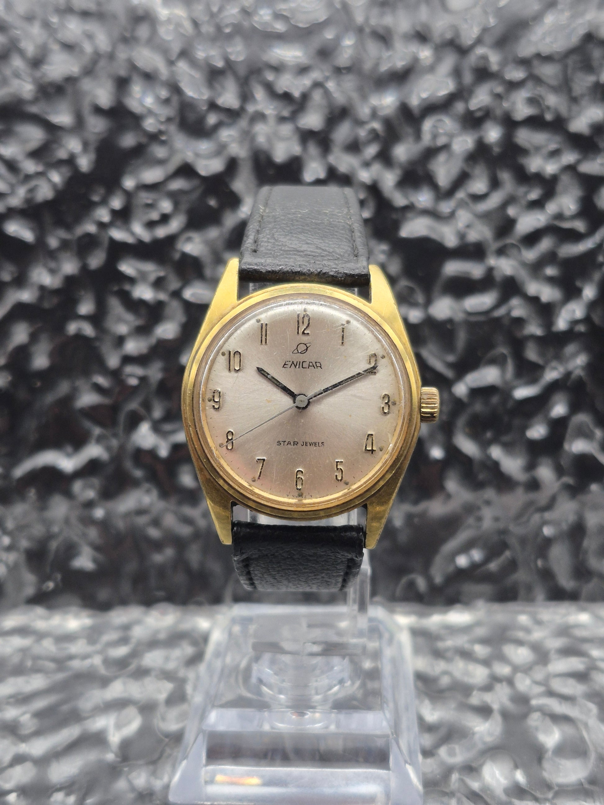 Enicar Ocean Pearl Star Jewels Ref. 140-09-05 Mechanical Manual Gold Tone - Red Robin Watches