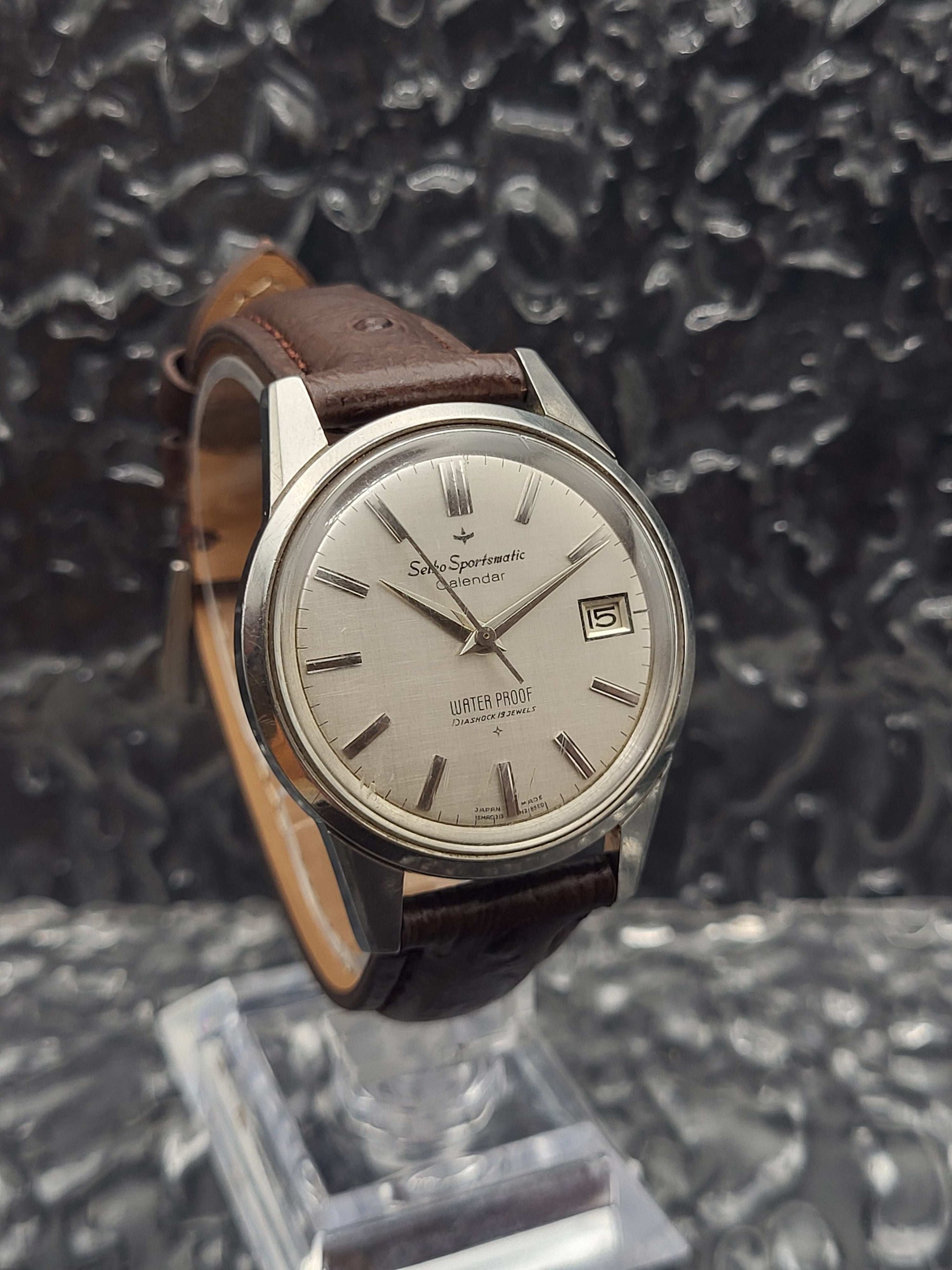 Seiko Sportsmatic Calendar - Ref. J13057 - Linen Wijzerplaat