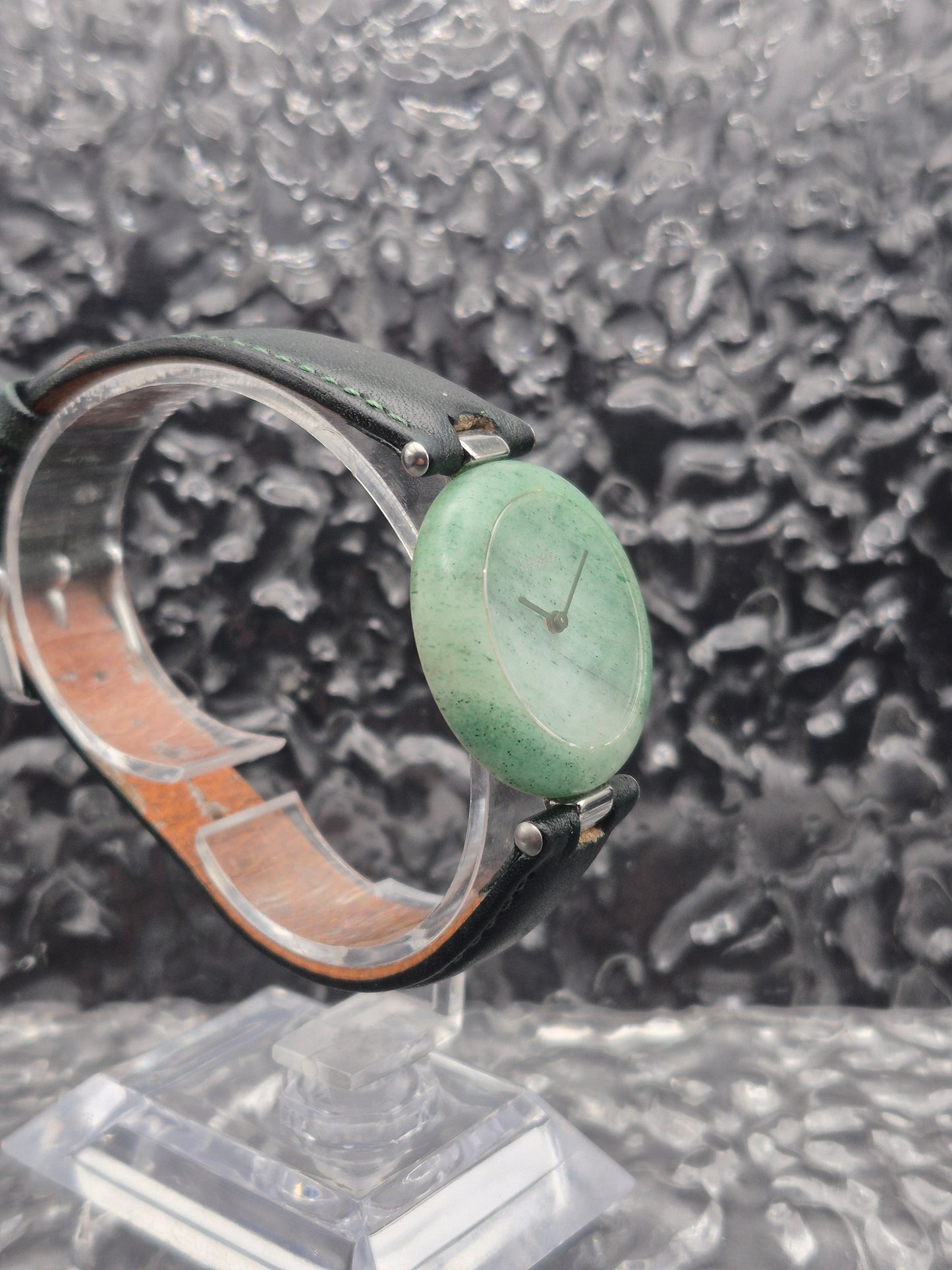 Tissot Rockwatch Ref. R150 Green Stone Unisex Watch With Box