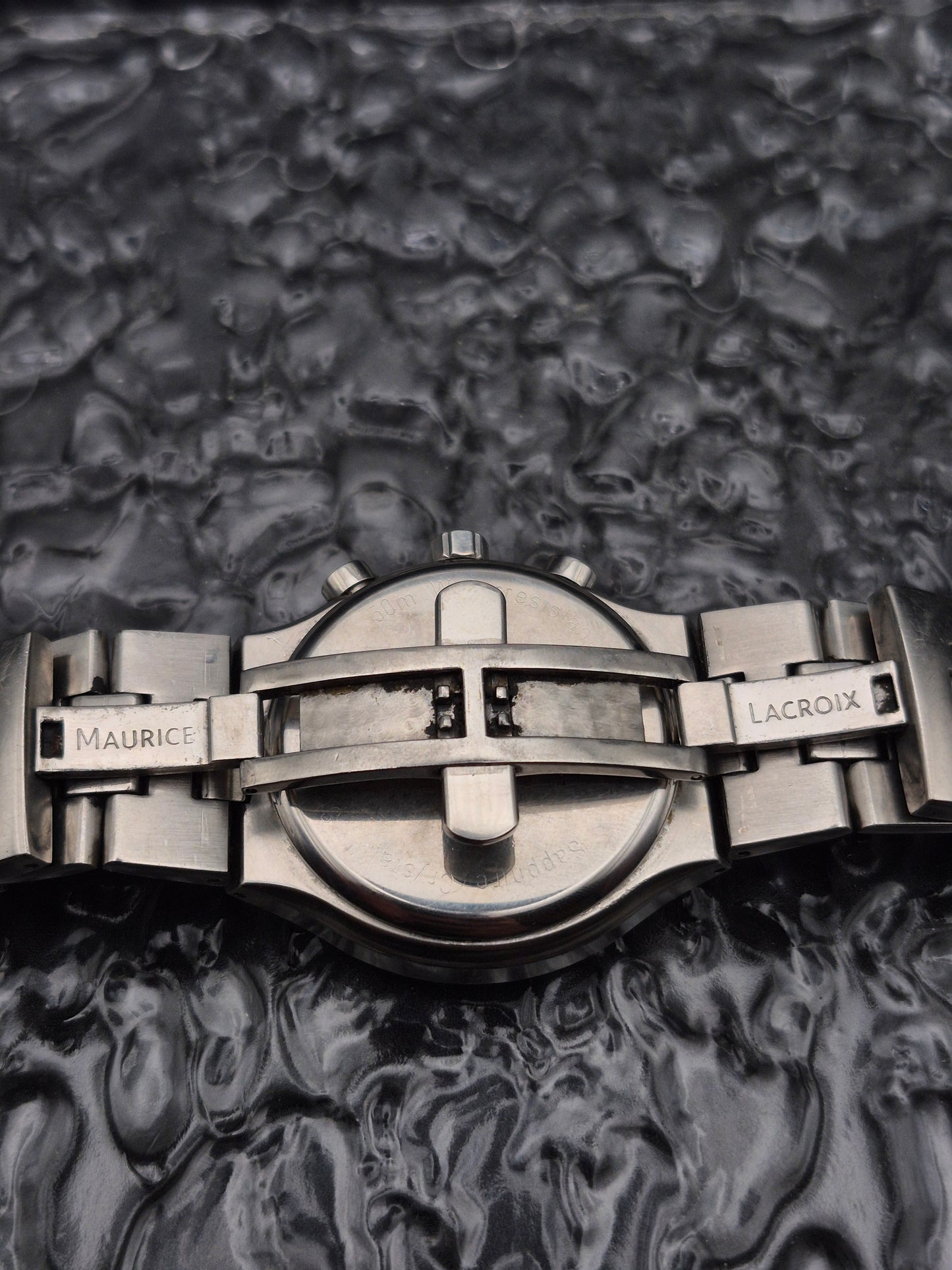 Maurice Lacroix Siras Chronograph Ref. SA1027 Black Dial Quartz - Red Robin Watches