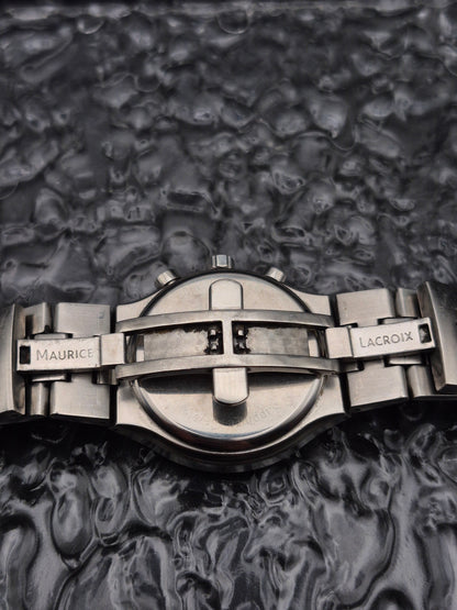 Maurice Lacroix Siras Chronograph Ref. SA1027 Black Dial Quartz - Red Robin Watches