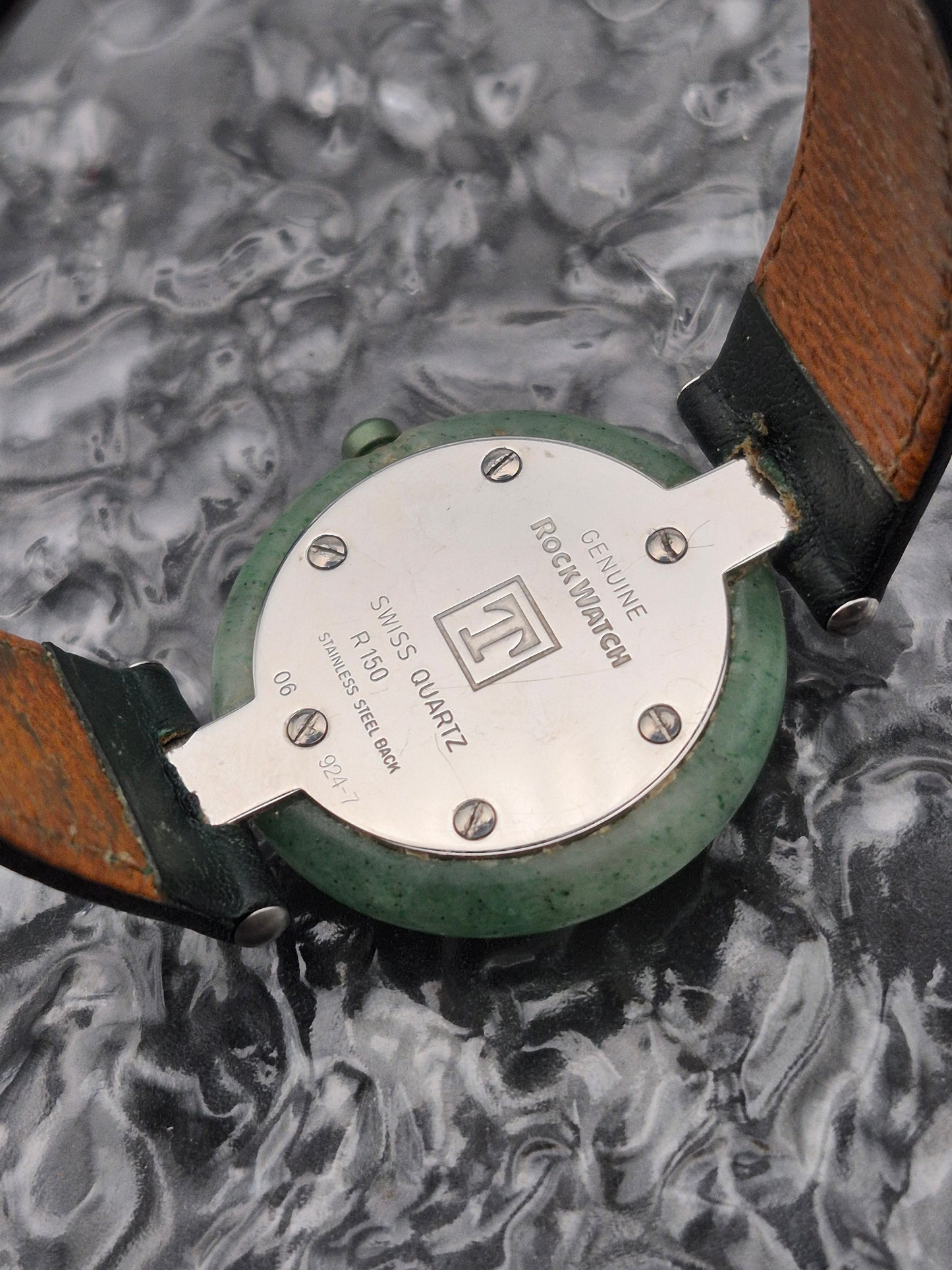 Tissot Rockwatch Ref. R150 Green Stone Unisex Watch With Box