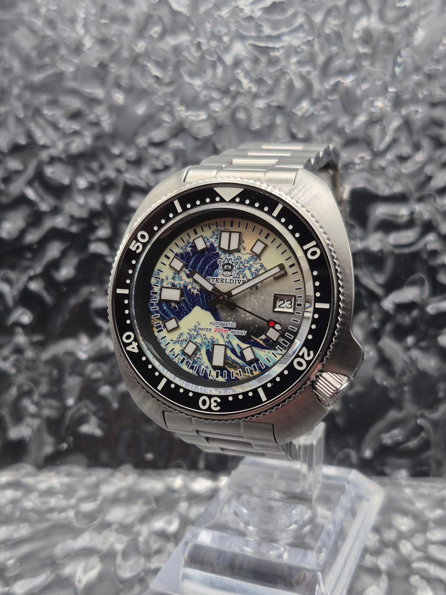 Steeldive Willard 'Kanagawa Wave' Ref. SD1970 Full Set Automatic NH35 Movement