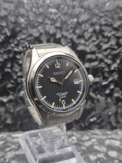 Seiko x TiCTAC Limited Edition Ref. SZSB006 - 4R35-02R0 Full Set Black Dial