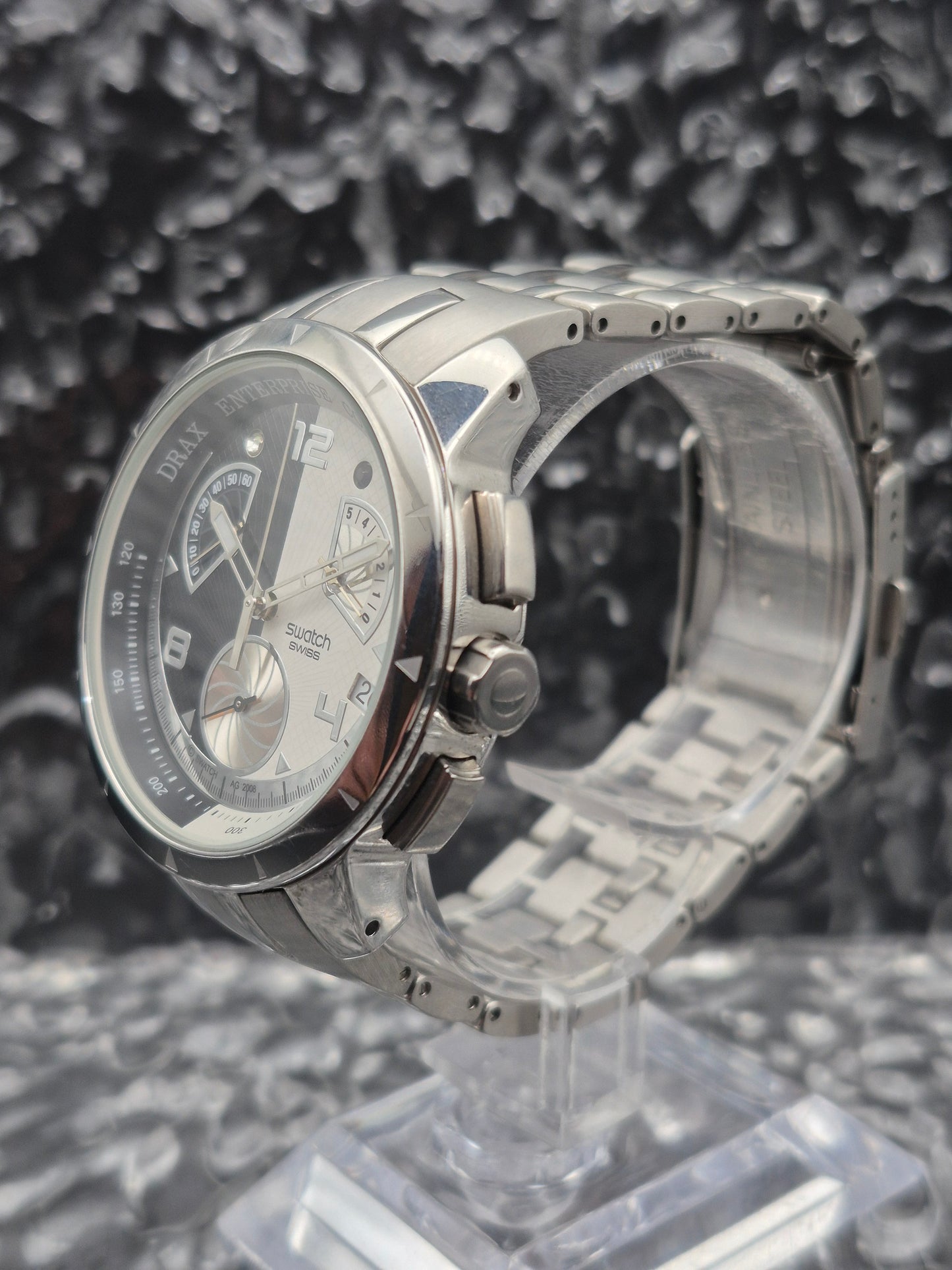 Swatch James Bond Special Hugo Drax Moonraker Ref. YRS410G Chronograph